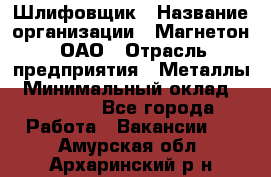 Шлифовщик › Название организации ­ Магнетон, ОАО › Отрасль предприятия ­ Металлы › Минимальный оклад ­ 20 000 - Все города Работа » Вакансии   . Амурская обл.,Архаринский р-н